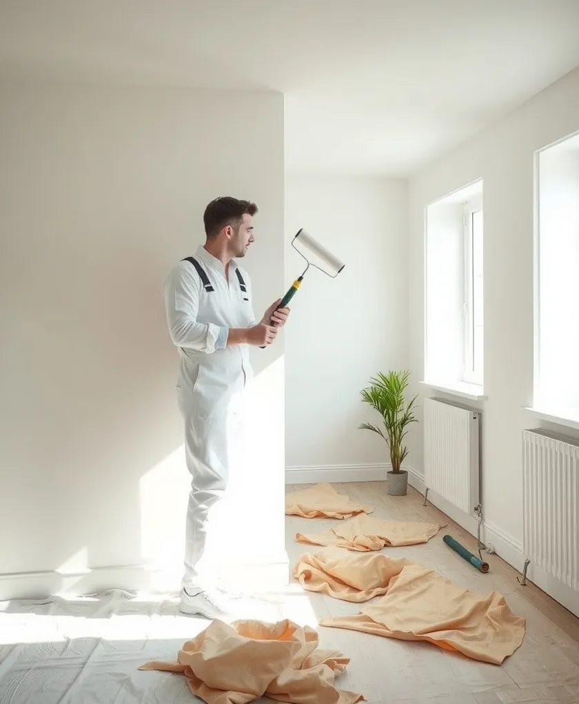 Peintre en bâtiment au travail à Béziers et dans ses alentours